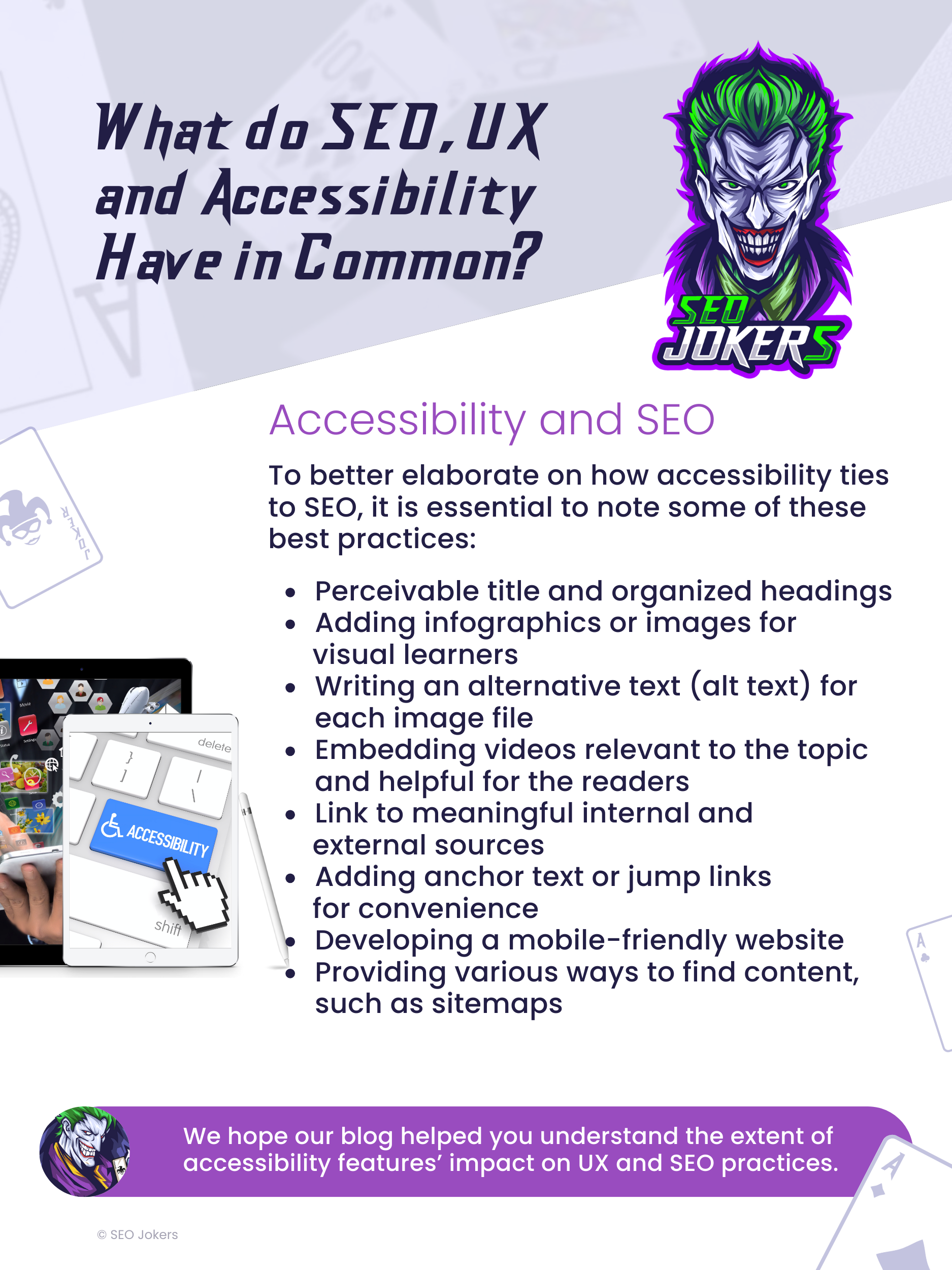 What do seo ux and accessibility have in common 3