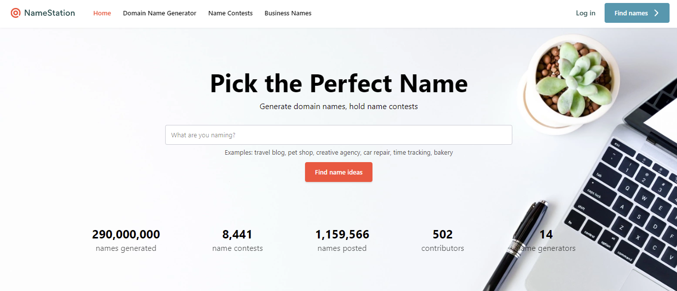 Namestation - 7 best random domain name generators