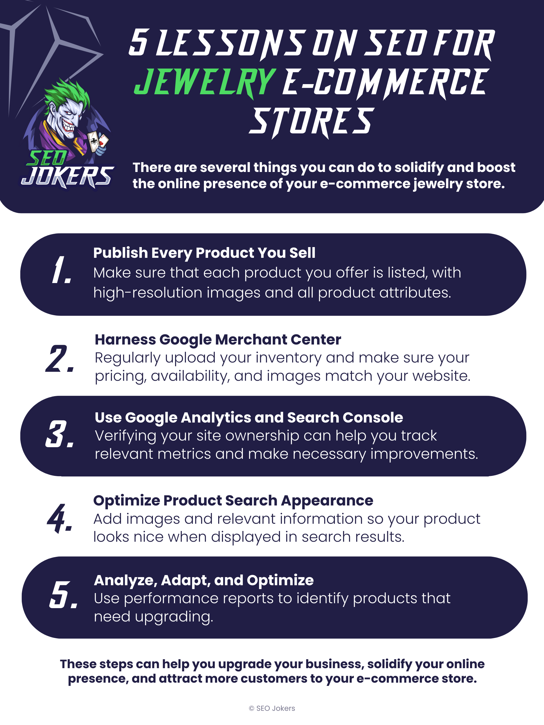 5 lessons on seo for jewelry e-commerce stores